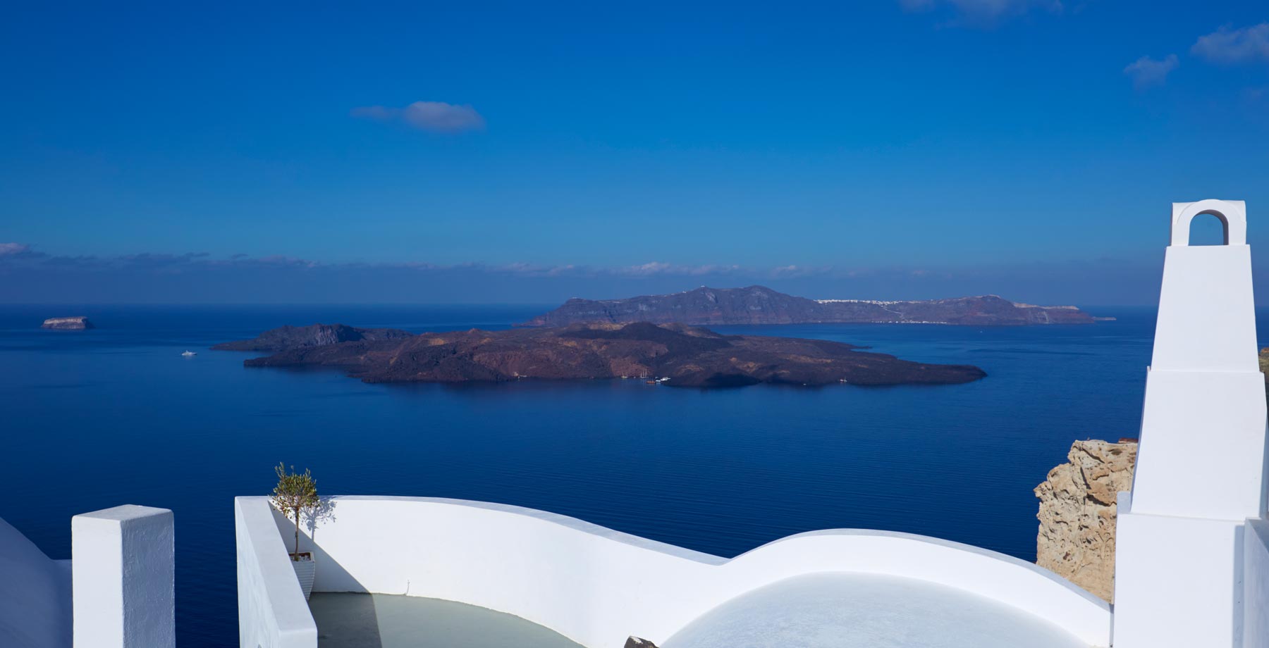 santorini hotel with view