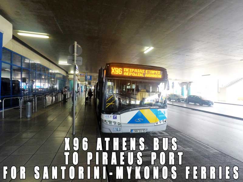 x96 bus athens airport