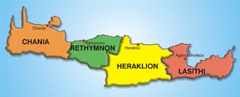 Map of Crete