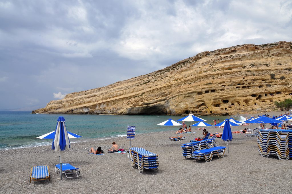 Beach Matala Greece