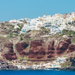 The fascinating harbor on the caldera of Santorini