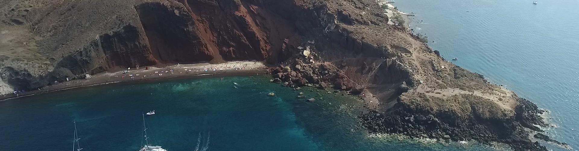 red beach santorini