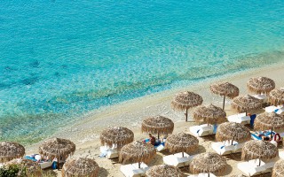 Psarou beach mykonos