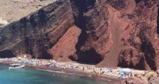 santorini red beach