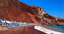 santorini red beach