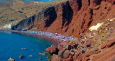 santorini red beach