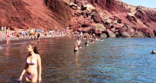 santorini red beach