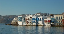 little venice mykonos island greece